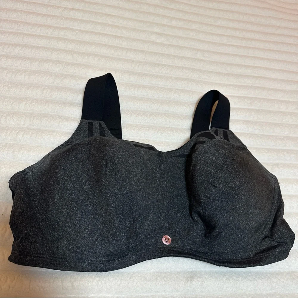 Lane Bryant Livi Active Dark Gray Sports Bra 46DDD